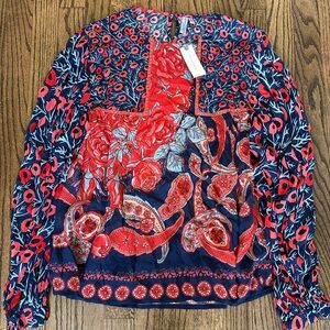Anthropologie Bl-nk Miranda Blouse Size XS NWT